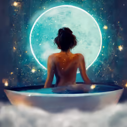 under the full moon