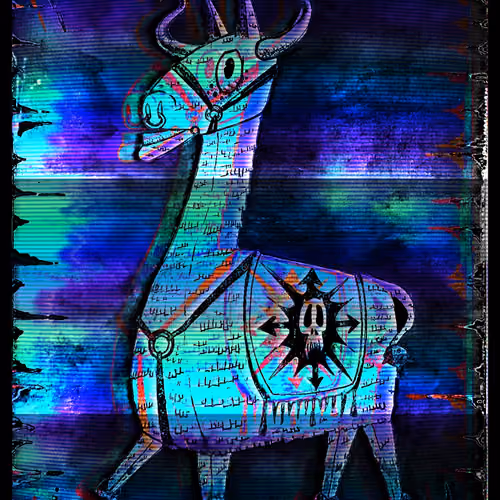 Llama Rama Ooak Card #11 of 50