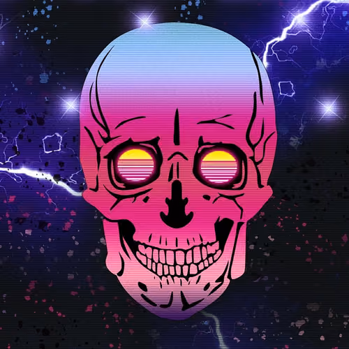 Neon Skull