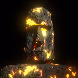 VOLCANIC MOAI [#016]