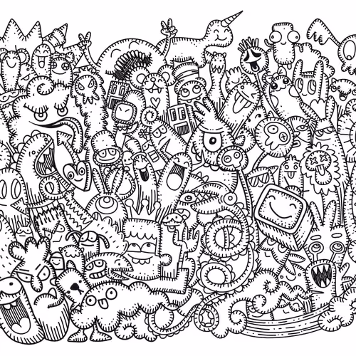 Crazy doodle Monster group