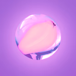 Glass marble #7 - cats eye
