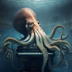 Octopus Playing PIano