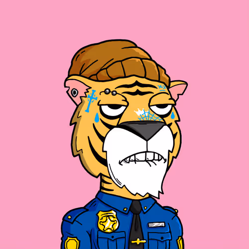 Grouchy Tiger Social Club #1417