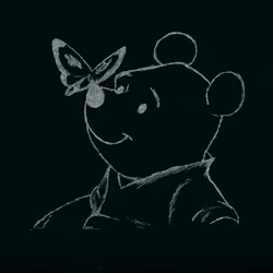 B&W Winnie da Pooh