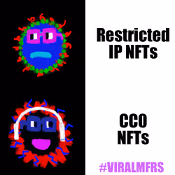 Restricted IP vs CC0 IP Meme #VIRALMFERS