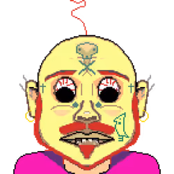 An pirat almost bald man #16