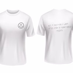  deejes handwriting shirt