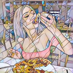 Unicorn cheese drip girl