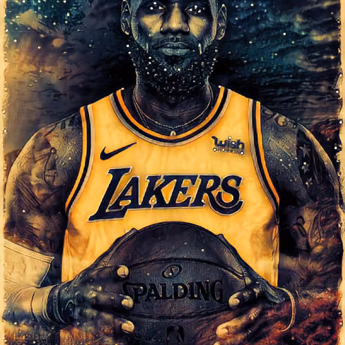 Midnight art #71 LeBron James
