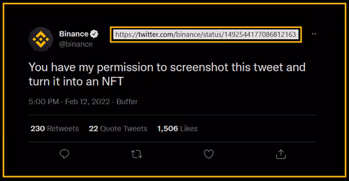 Binance Tweet