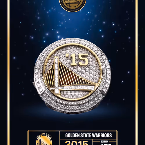 Edition 1 - 2015 Warriors Championship Ring NFT & Physical Ring (1/50)