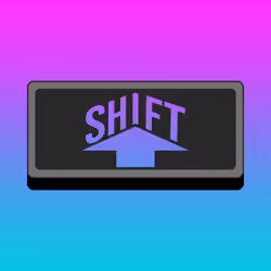 The Shift Key but Retro