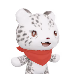 3D LEELEE-Snow leopard-Fluffy-#00561