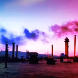 Rainbow smoking fireplaces NFT
