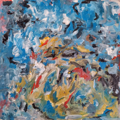 Collection near Hillside, painting