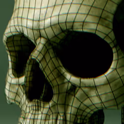 Grunge skull