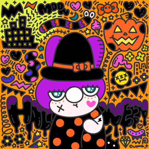 #133 BALLOON RABBIT HALLOWEEN🎃