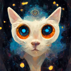 Cosmic Cat - White