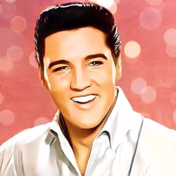 Cartoon Elvis Presley