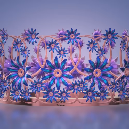 Sandras Tokens Flower Art Nr: 461