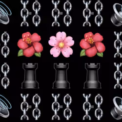 block pattern (loud flowers)