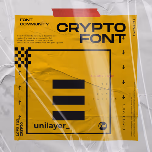 Crypto Font - unilayer_