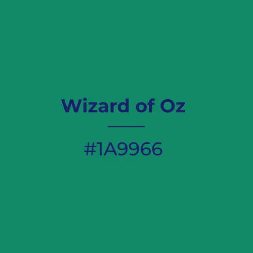 Wizard of Oz #1a9966