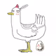 Sick hen #040 B