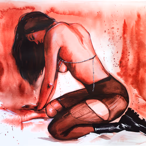 Watercolor Naked