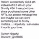 Accidental Gravity Bid