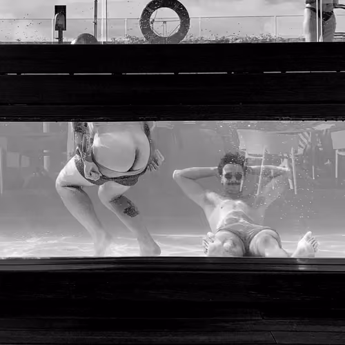 ben at the pool