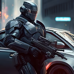 "The Future of Law Enforcement: A One-of-a-Kind RoboCop NFT Art Piece"