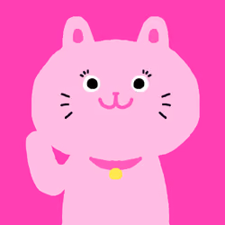 Manneki neko-pink-right