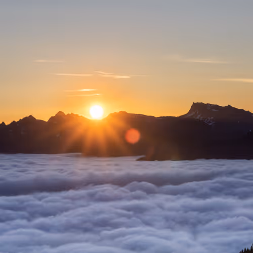 Ridge above the clouds. 