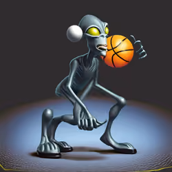Non Human playing basket ball  NFT