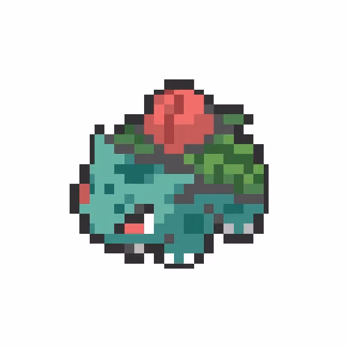 Pokémon 002 : ivysaur pixel art