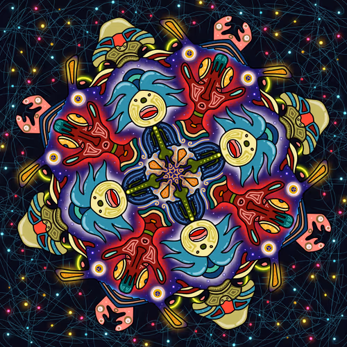 Alien mandala planet #11