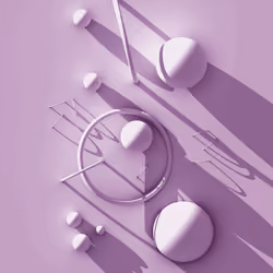 Shapes In Light - Spheres Purple