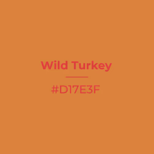 Wild Turkey #d17e3f