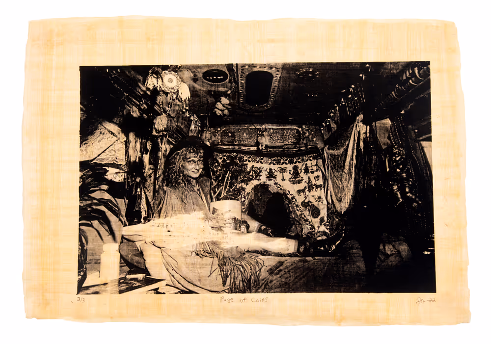 Justin Aversano - Page of Coins - Physical Tarot Scroll - 3/3