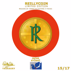 ReillyCoin Limited Edition Regions of Japan Collection Kyúshú No.1 of 15 Unique Pieces.