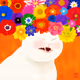 Pretty Friends Embracing Flowers