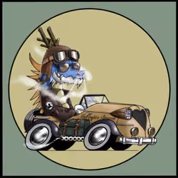 Mr.Racer Dragon  blue