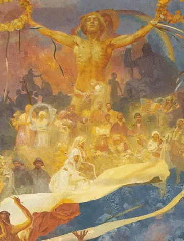 Apotheosis “Slavs for Humanity!”: Four Stages of Slav History in Four Colours (1926)