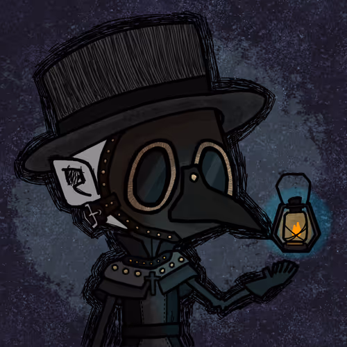 #033 Doctor Plague Mask Curious Lamp