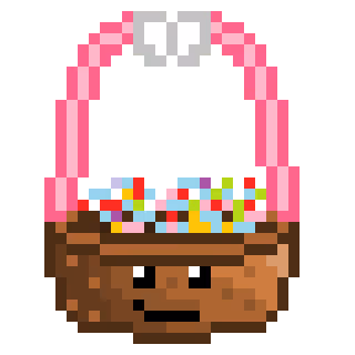 Basket #69 - Pink Handle, White Bow