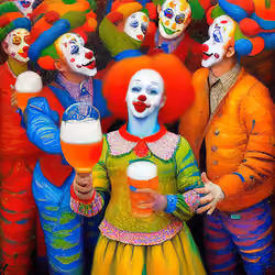 Rainbow Clown #019