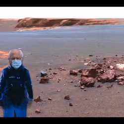BERNIE LANDS ON MARS