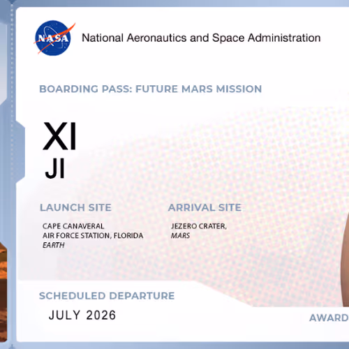 Ji Xi will go to Mars on NASA's next flight